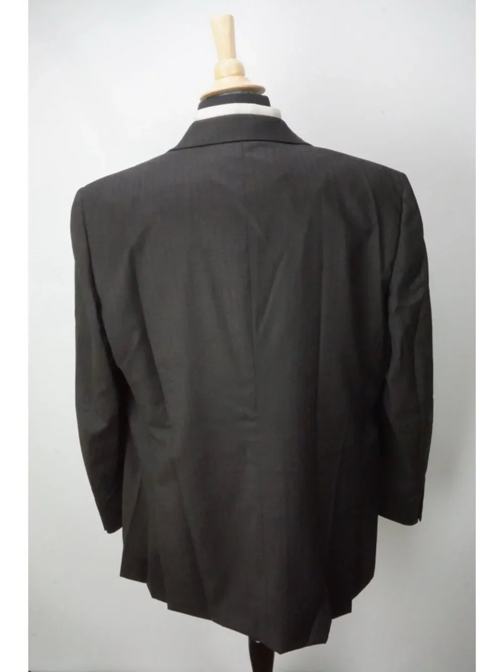 Burberry London Brown Black Striped Wool 2 Pc Suit Jacket Pants Sz 44R BRAND NEW